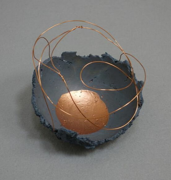 Gray and Copper Wire & Copper Paint